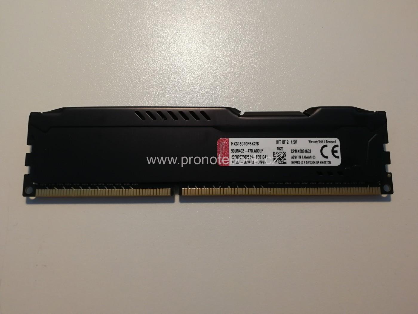 Kingston DDR3 8GB (2X4GB) 1866MHz CL10 HX318C10FBK2/8