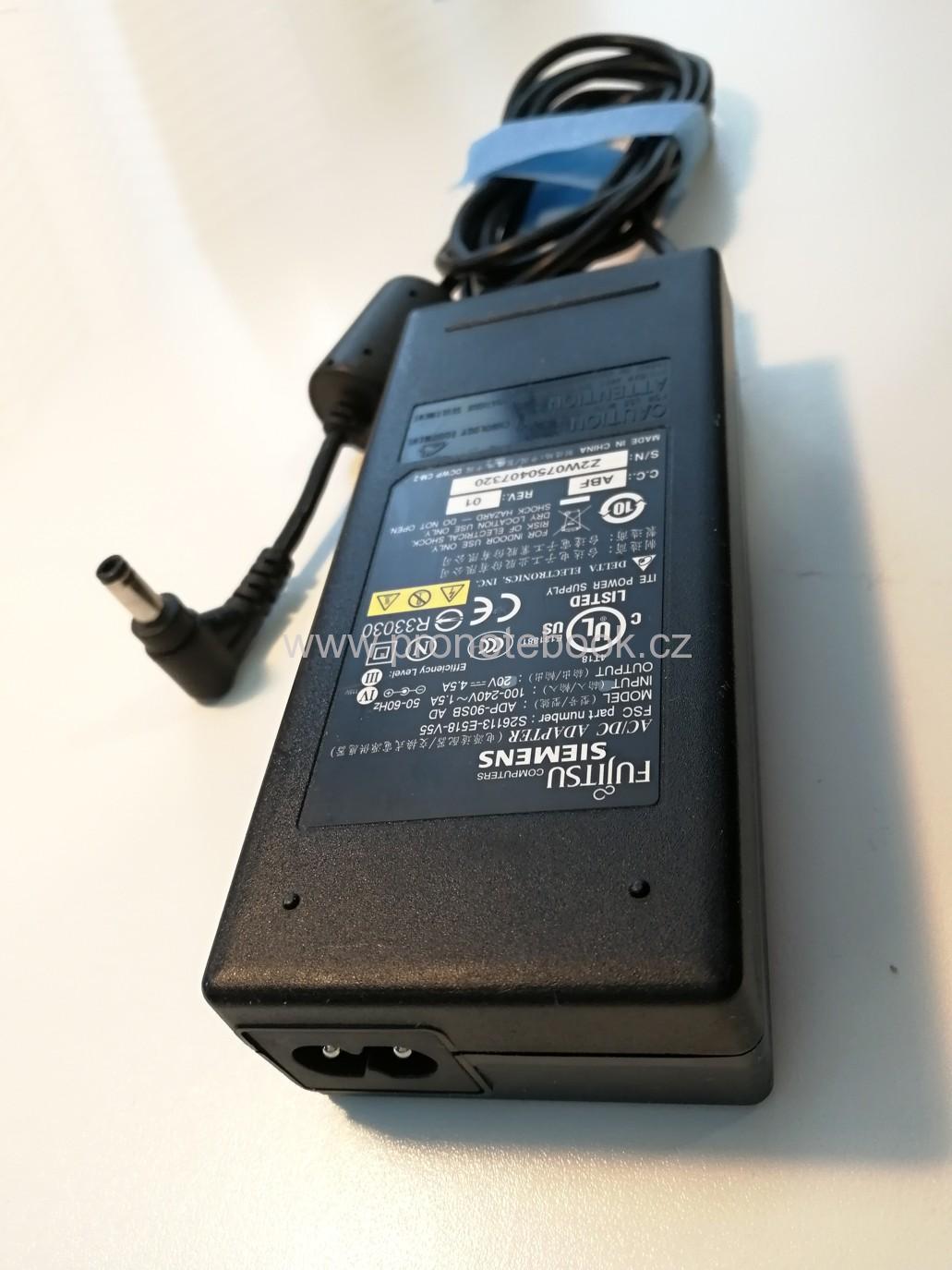 Originál S26113-E518-V55, ADP-90SB AD 20V 4.5A konektor 5.5mm 2.5mm