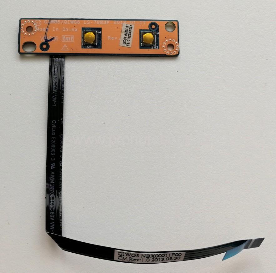 Lenovo power Button board IdeaPad LS-7983P rev. 1.0, NBX00011F00, NBX00011G00