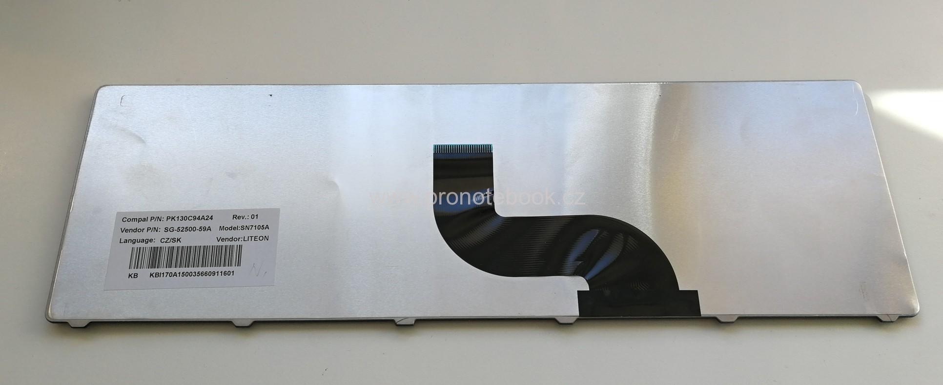 Orig. klávesnice Aspire PK130C94A24, SG-52500-59A, SN7105A CZ