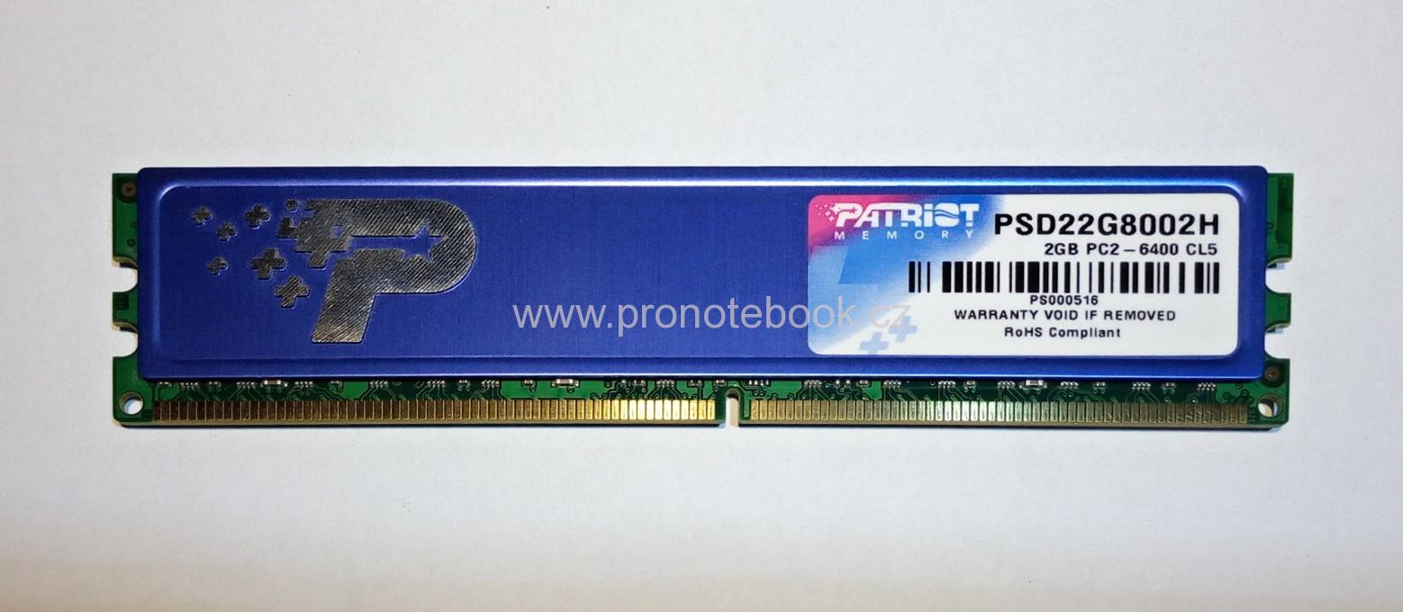 Patriot DDR2 2GB 800MHz CL5, PSD22G8002H