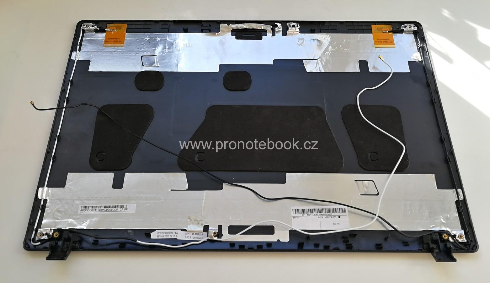 Aspire LCD back cover AP0FO00011309, ap0fo0001100, 60.R4F02.003  wifi antena SKLADEM 