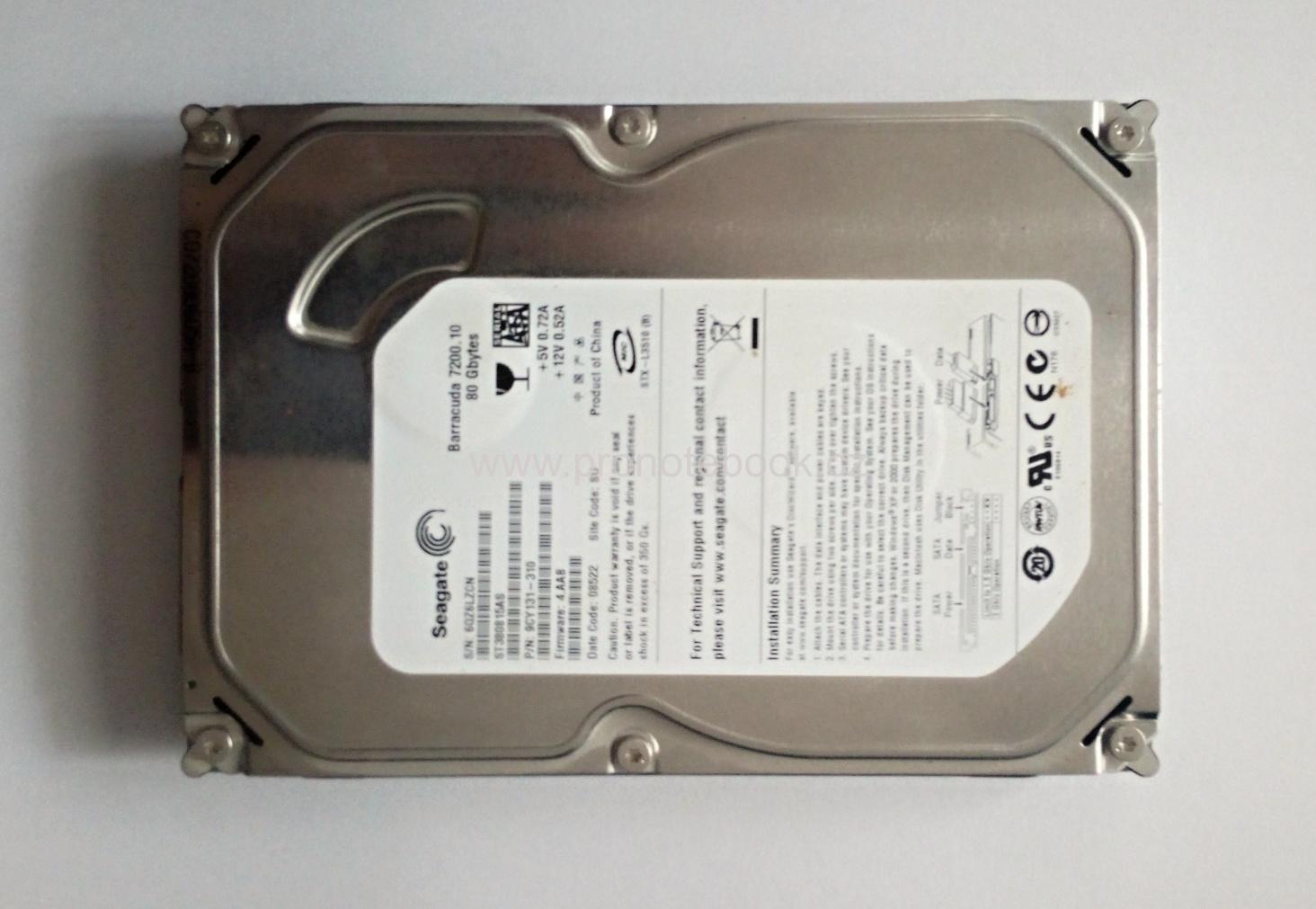Seagate Barracuda 80GB 7200 RPM SATA, ST380815AS