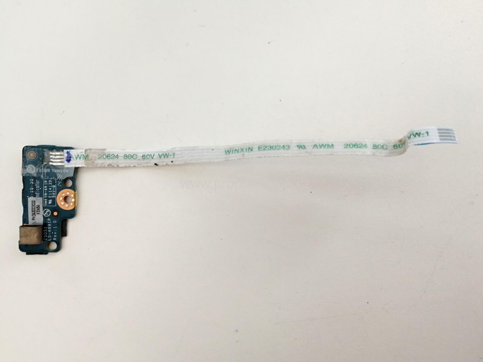 HP 15-G, 250 G3 power button board LS-A991P, ZSO51, NBX0001JS00