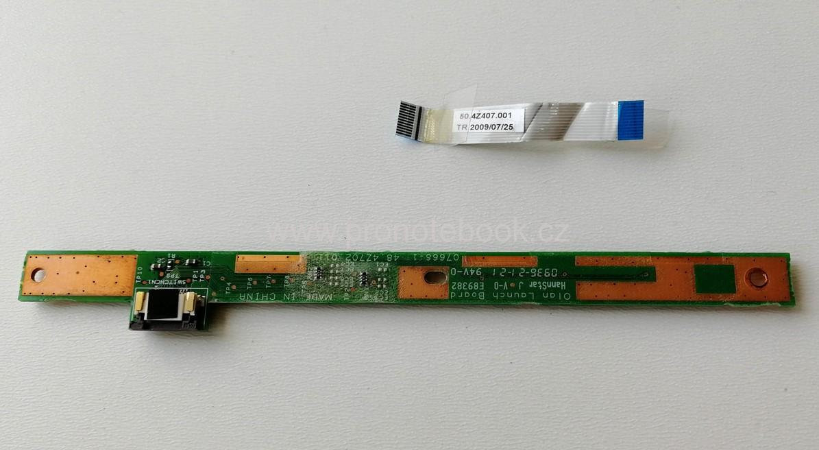 Originál Acer Extensa 5430 media button board w cable 48.4Z702.011 50.4Z407.001 SKLADEM