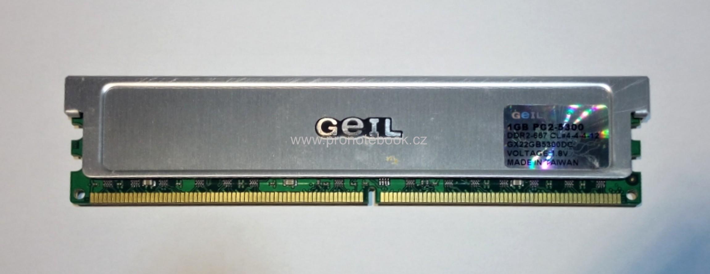 Geil 1GB DDR2 667MHz CL4, GX22GB5300DC