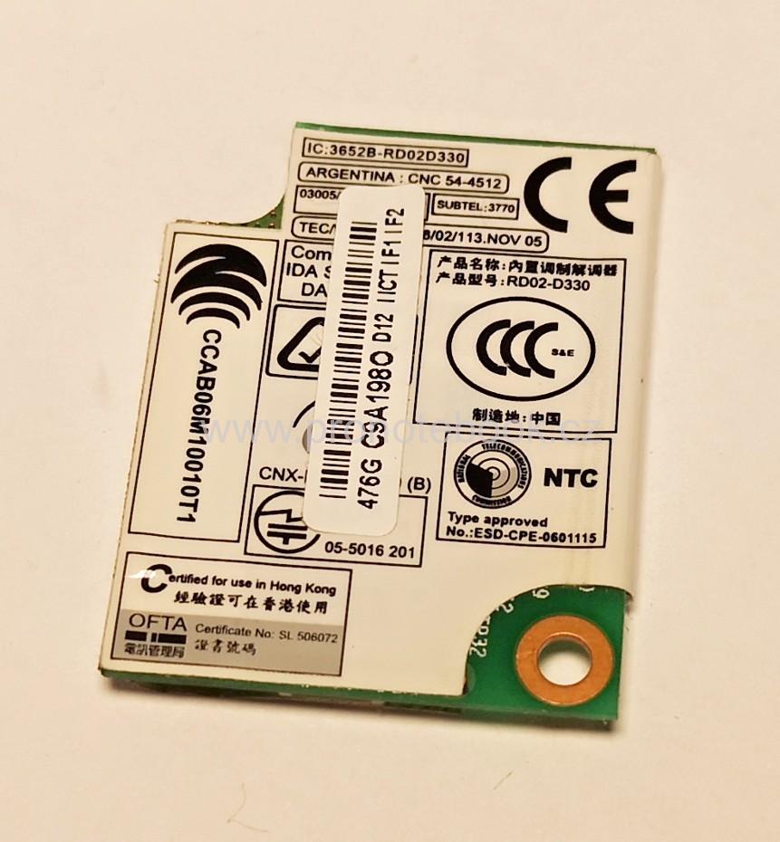 Original Conexant RD02-D330 laptop modem card SKLADEM