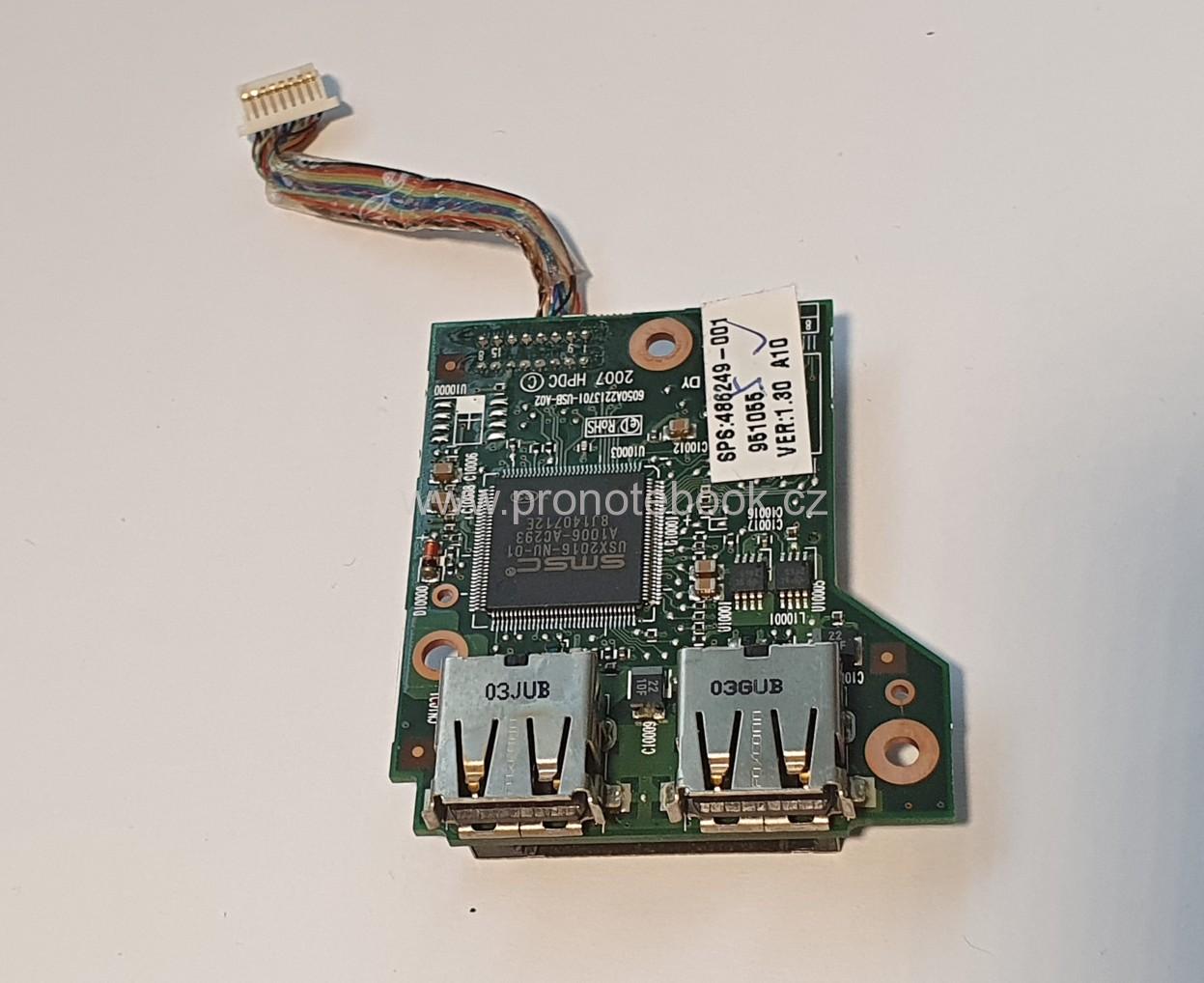HP Compaq 6530b USB car reader board w cable 486249-001 SKLADEM