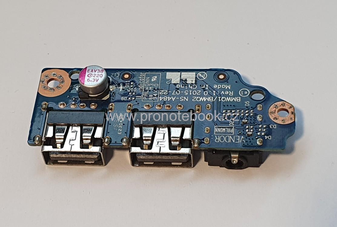 Lenovo Ideapad 300-15 300-15IBR USB connector board NS-A484 w cable NBX0001G400 SKLADEM