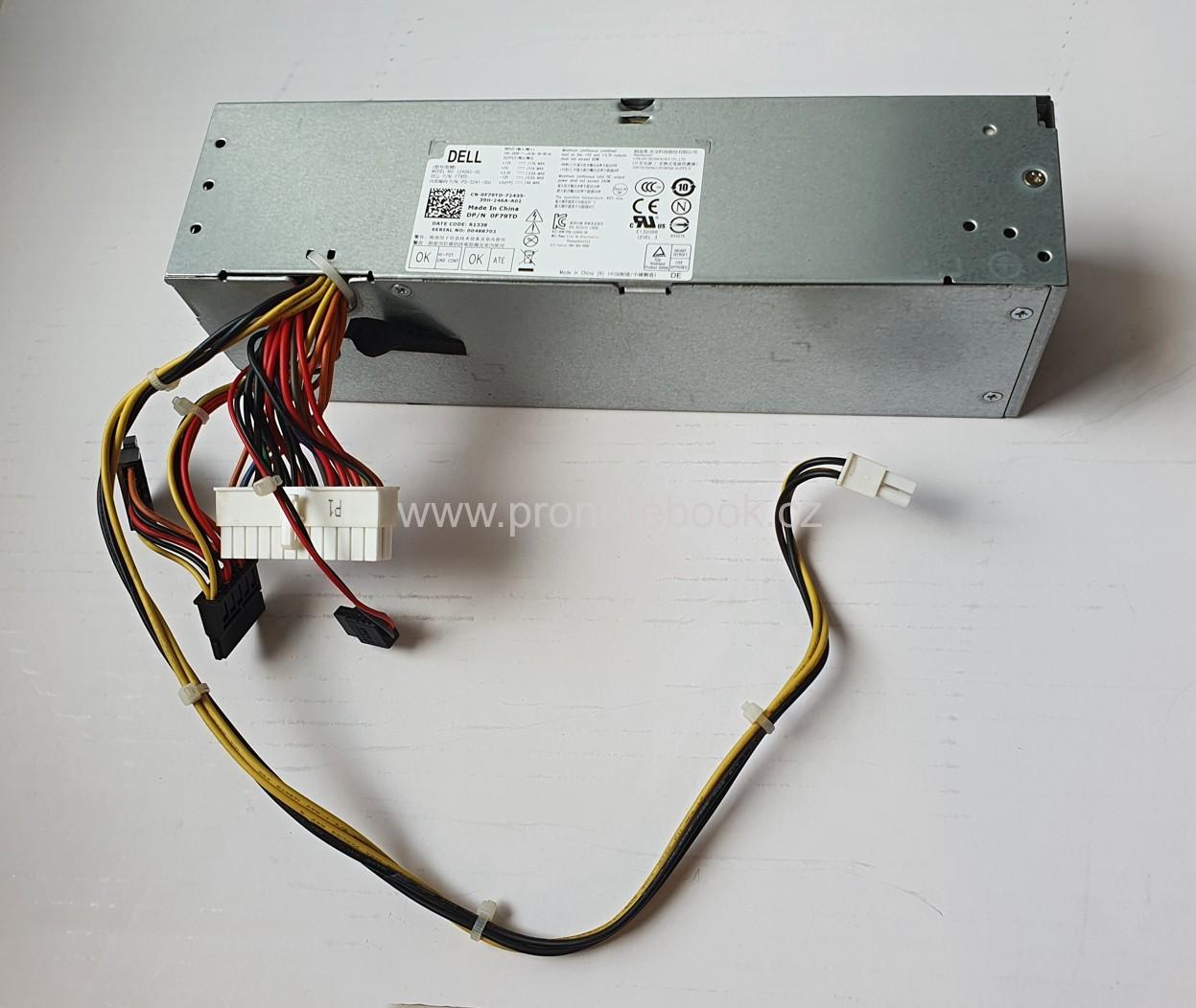 Originální OEM Dell Optiplex 3010 SFF 240W PSU 0F79TD L240AS-00 PS-5241-5DJ SKLADEM