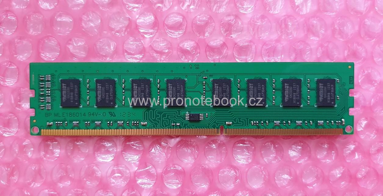 PATRIOT Signature Line 2GB PSD32G16002 240Pin DIMM DDR3, 1.5V, 2Rx8, non-ECC, CL11, PC3-12800, 1600MHz SKLADEM