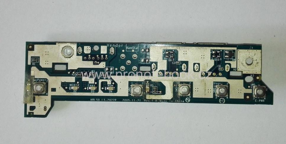 Acer 5610 3690 Power Button Board LS-2922P 435988BOL04