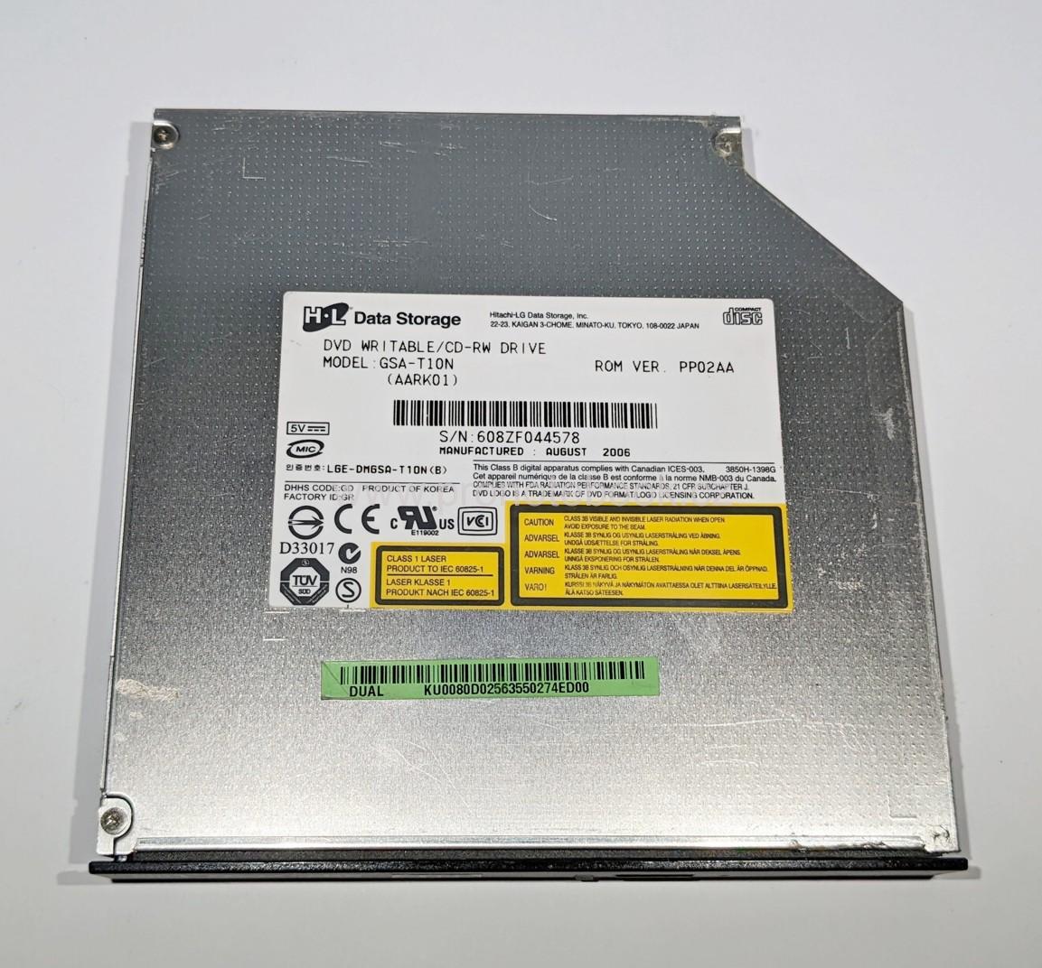 LG DVD/DL±RW writer  GSA-T10N (AARK01) ROM VER. PP02AA, IDE SKLADEM