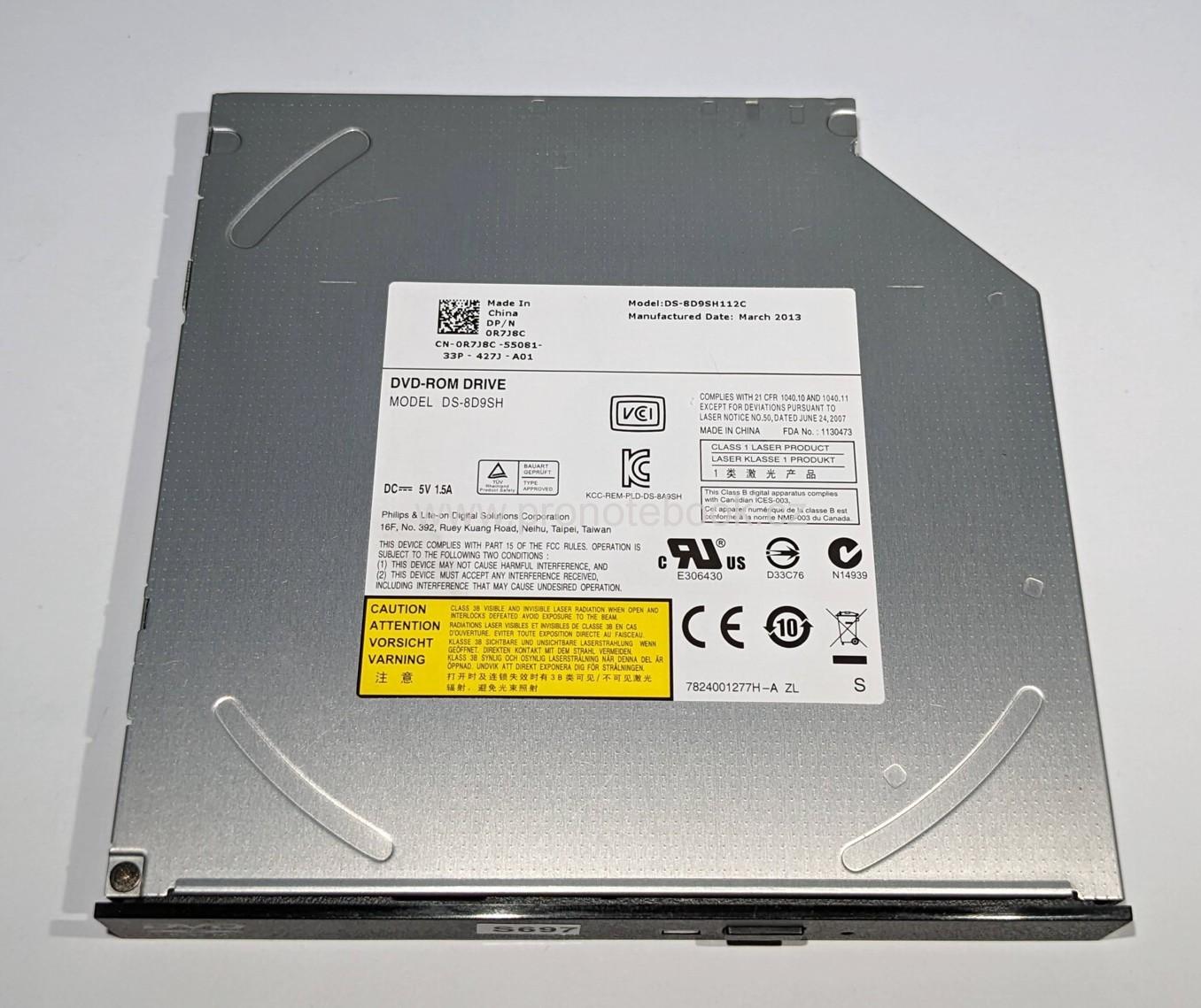 LiteOn DVD ROM DS-8D9SH DP/N: 0R7J8C, SATA SKLADEM