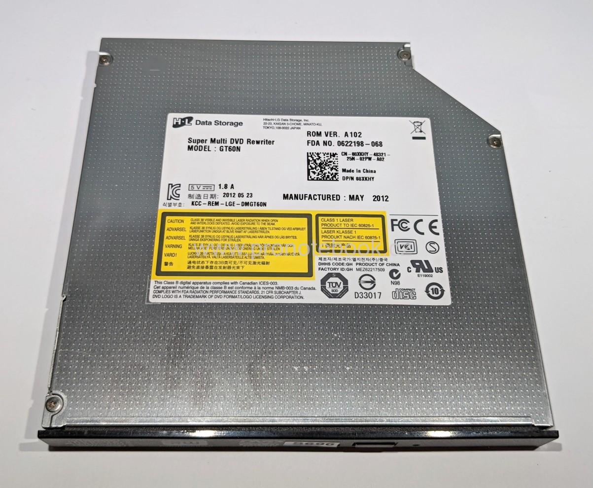 LG DVD/DL±RW Rewriter  GT60N, DP/N: 08XKY, ROM VER. A102, 1MB, SATA SKLADEM