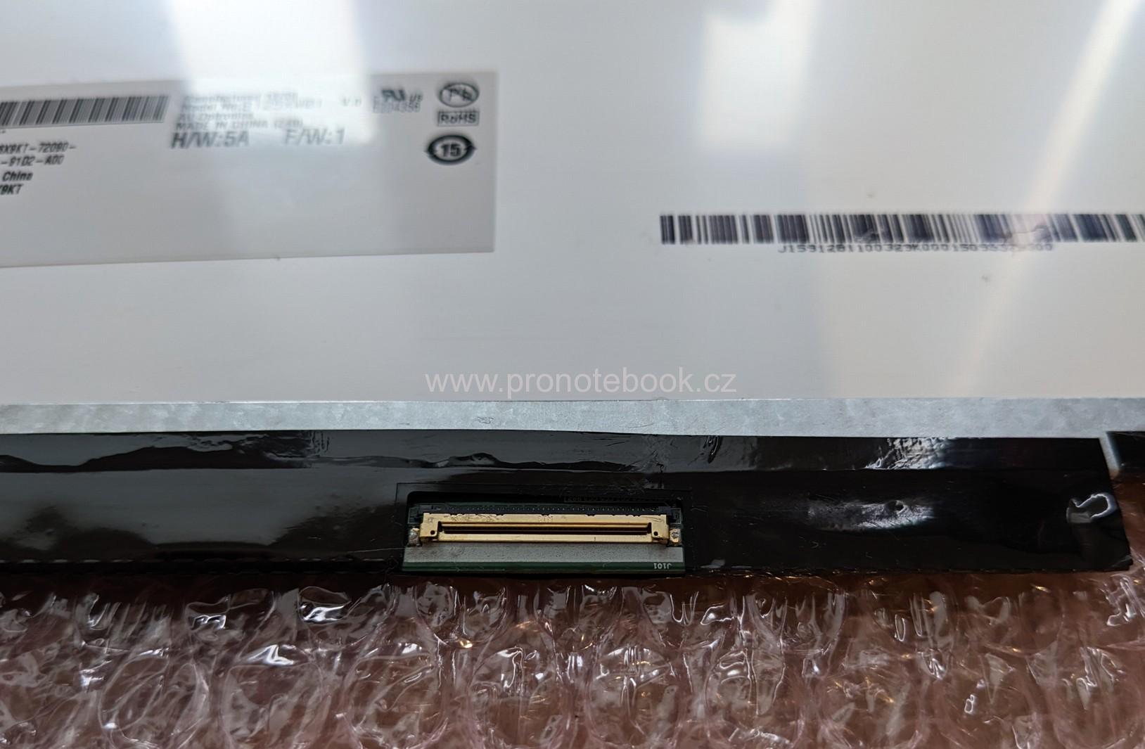 LCD AU Optronics B125XW01, 08X9KT, 12.5" SLIM 1366x768 TFT WLED MATTE 40pin  60Hz SKLADEM