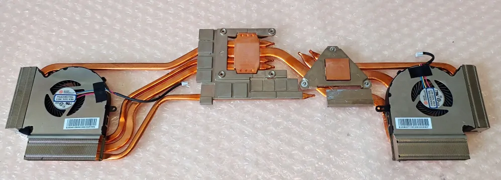 MSI Leopard GP73 8RE Heatsink  with Fan´s PAAD06015SL (E33040125M, E330800711M),  0.55A, 5V, 4 pin SKLADEM