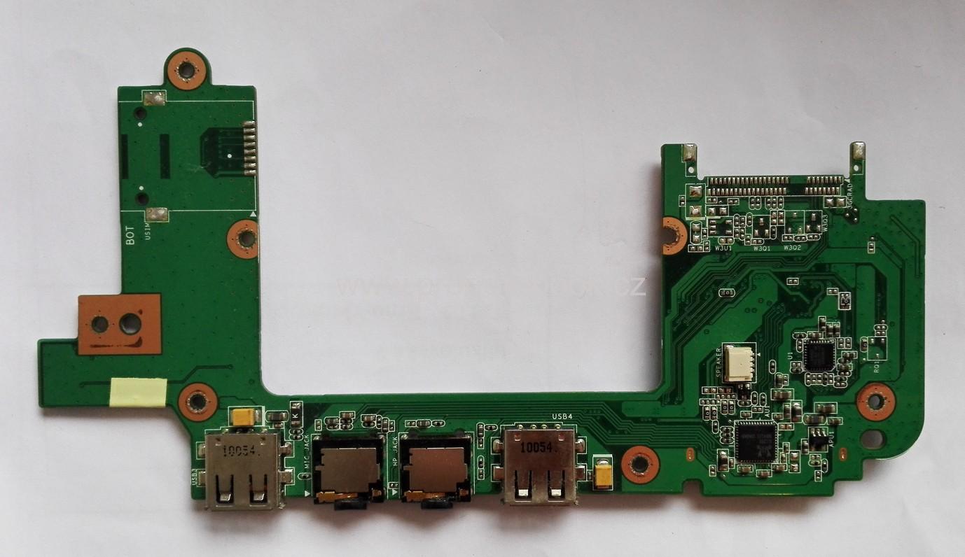 ASUS Eee PC 1201NL audio, 2xUSB, card reader, 60-0A1VI02000-C01