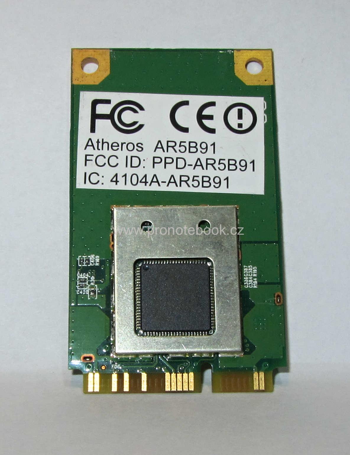 Atheros AR5B91 Wi-fi mini pci-e, AR9281
