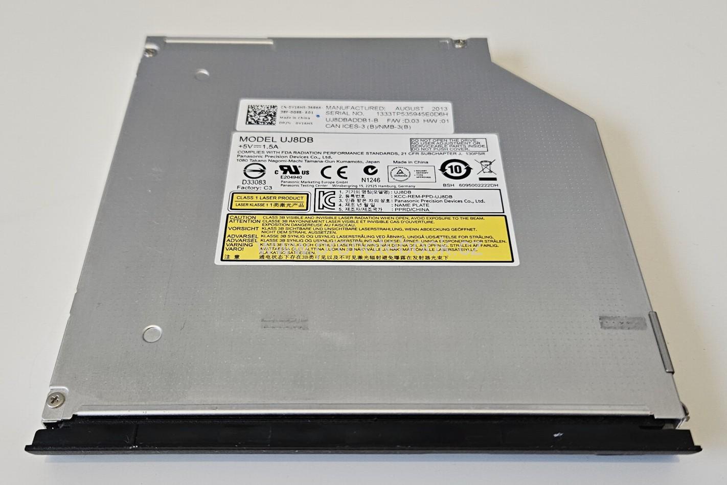 Dell Latitude E6440 DVD-RW optical drive UJ8DB, 0Y16H5 SATA SLIM SKLADEM