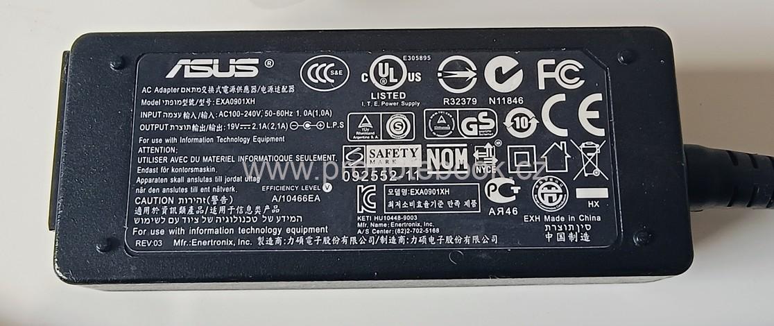 Originál ASUS Eee power supply, 40W, 19V, 2.1A, EXA0901XH, 2.5x0.7 