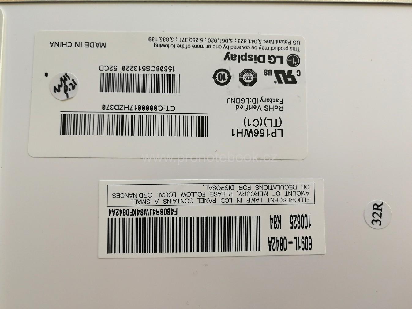  LG LP156WH1(TL)(C1), 15.6", 1366x768, WXGA, 30pin, lesklý CCFL