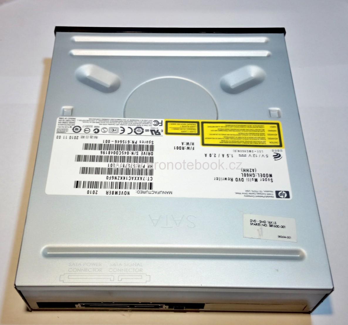 HITACHI GH60L 16X DVD RW + R DL LightScribe SATA GH60L A2HH