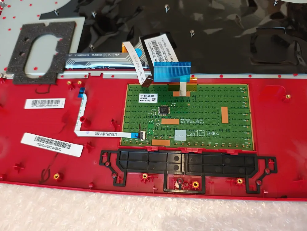 MSI GP73 Leopard 8RE 17.3" palmrest, backlight keyboard V143422FK1 CS, 3077C4C222, , 180709-006, E2P-7C4C222-TA2-IMR SKLADEM