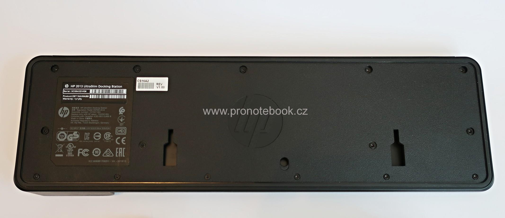 HP 2013 UltraSlim Docking Station HSTNN-IX10, 727347-001, 732252-001, D9Y19AV#ABB SKLADEM