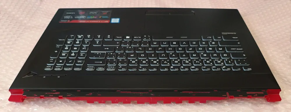 MSI GP73 Leopard 8RE 17.3" palmrest, backlight keyboard V143422FK1 CS, 3077C4C222, , 180709-006, E2P-7C4C222-TA2-IMR SKLADEM